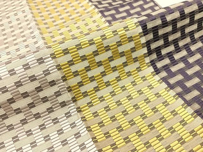 平和屋着物●本場筑前博多織　八寸名古屋帯　間道　単衣帯　正絹　逸品　CABH4733vp