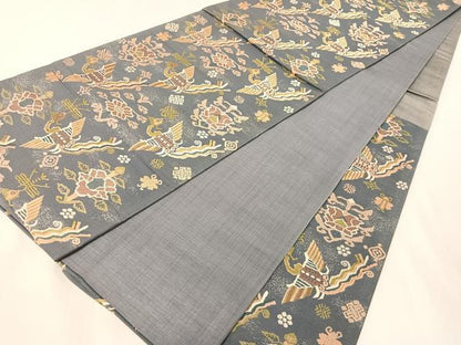 平和屋着物●六通柄袋帯　唐織　前田家旧蔵　名物裂　有栖川錦　正絹　逸品　CABH4751vp