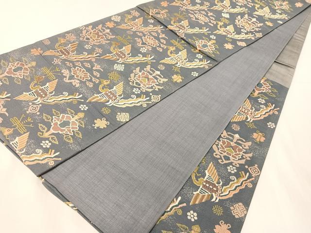 平和屋着物●六通柄袋帯　唐織　前田家旧蔵　名物裂　有栖川錦　正絹　逸品　CABH4751vp