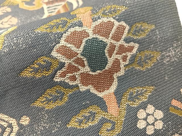 平和屋着物●六通柄袋帯　唐織　前田家旧蔵　名物裂　有栖川錦　正絹　逸品　CABH4751vp