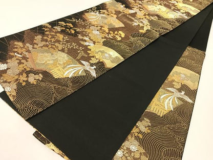 平和屋着物●六通柄袋帯　粋翔錦　金銀糸　正絹　逸品　未使用　CABH4762vp