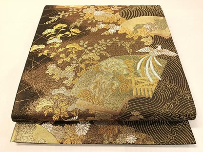 平和屋着物●六通柄袋帯　粋翔錦　金銀糸　正絹　逸品　未使用　CABH4762vp