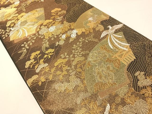 平和屋着物●六通柄袋帯　粋翔錦　金銀糸　正絹　逸品　未使用　CABH4762vp
