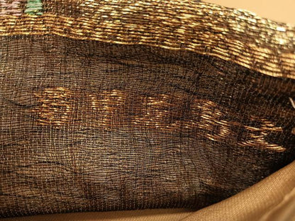 平和屋着物▽西陣　六通柄袋帯　スリーシーズン　春夏秋　櫛織　蜀甲花鳥文　金銀糸　正絹　逸品　CABH4791vp