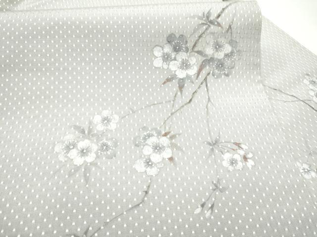 平和屋着物●九寸名古屋帯　手描き　枝垂れ桜文　正絹　逸品　CABH4808hy