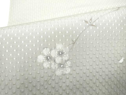 平和屋着物●九寸名古屋帯　手描き　枝垂れ桜文　正絹　逸品　CABH4808hy