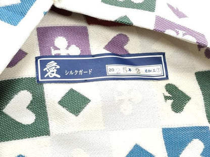 平和屋着物●全通柄　九寸名古屋帯　ハート　クローバー　スペード　ダイヤ　正絹　逸品　CABH4844hy