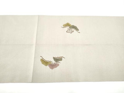 平和屋着物●爪掻き本綴れ　八寸名古屋帯　飛鶴松文　金糸　正絹　逸品　CABH4851hy