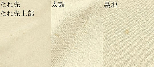 平和屋着物●九寸名古屋帯　紬地　立涌更紗花文　金彩　正絹　逸品　CABH4863hy