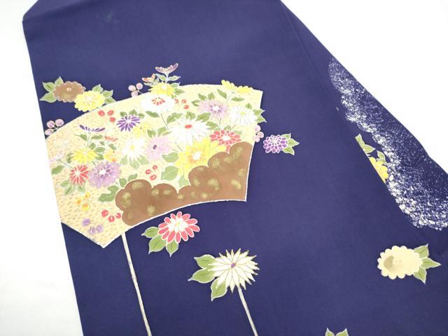 平和屋着物●塩瀬　九寸名古屋帯　地紙花文　金銀彩　正絹　逸品　CABH4867hy