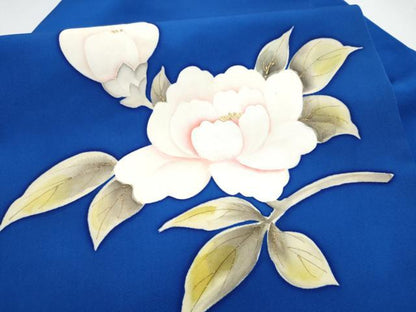 平和屋着物●塩瀬　九寸名古屋帯　ろうけつ染　枝椿　正絹　逸品　CABH4868hy