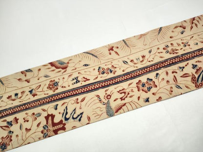 平和屋着物●全通柄　九寸名古屋帯　バディック　綿　逸品　CABH4873hy
