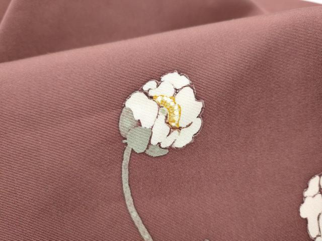 平和屋着物●塩瀬　九寸名古屋帯　作家物　ろうけつ染　枝花文　正絹　逸品　CABH4874hy