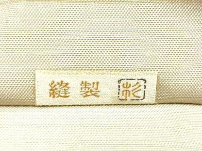 平和屋着物●洛風林　工芸帯地　六通柄袋帯　更紗花文　金銀糸　正絹　逸品　CABH4877hy