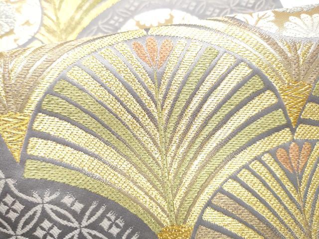 平和屋着物●六通柄袋帯　唐織　松寿千年　金銀糸　正絹　逸品　CABH4880hy