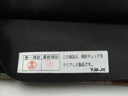 平和屋着物●京都西陣おおば　大庭圭价　大庭左由夫　六通柄袋帯　色紙重ね鳳凰宝尽くし文　金糸　正絹　逸品　CABH4883hy