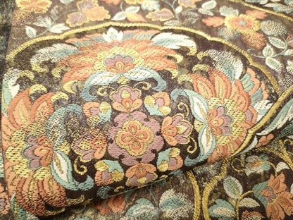 平和屋着物●老舗織元　泰生織物　六通柄袋帯　唐織　正倉院花文　本金漆箔　正絹　逸品　CABH4897hy