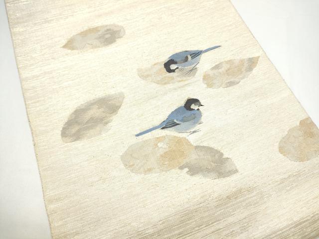 平和屋着物●太鼓柄袋帯　作家物　すくい織　深秋　金糸　正絹　逸品　CABH4913hy