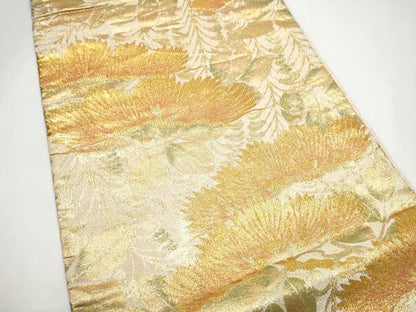 平和屋着物●西陣　織楽浅野　六通柄袋帯　松　正絹　逸品　CABH4921hy