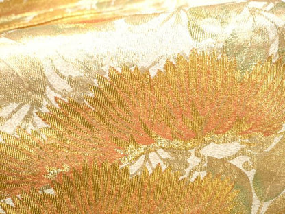 平和屋着物●西陣　織楽浅野　六通柄袋帯　松　正絹　逸品　CABH4921hy