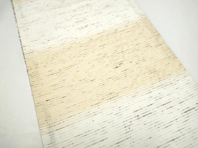 平和屋着物●両面　全通柄袋帯　紬地　正倉院花文　正絹　逸品　CABH4924hy