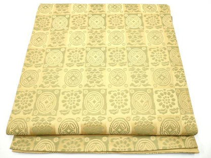 平和屋着物●六通柄袋帯　遠州七宝　正絹　逸品　CABH4925hy