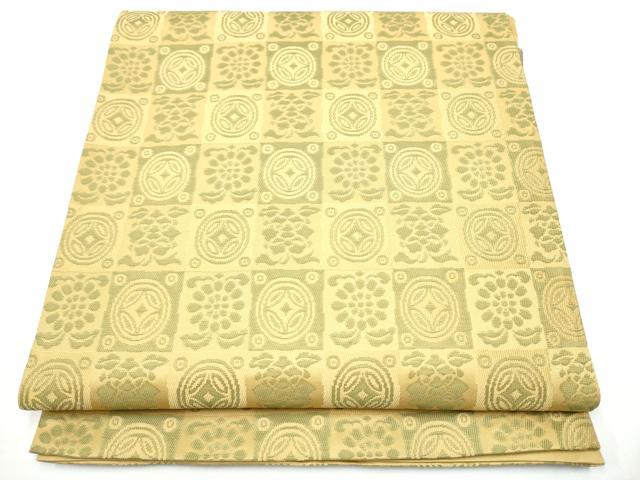 平和屋着物●六通柄袋帯　遠州七宝　正絹　逸品　CABH4925hy