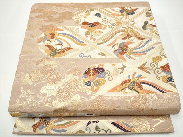 平和屋着物●六通柄袋帯　唐織　九百綴れ　慶長小袖　金糸　正絹　逸品　CABH4934hy