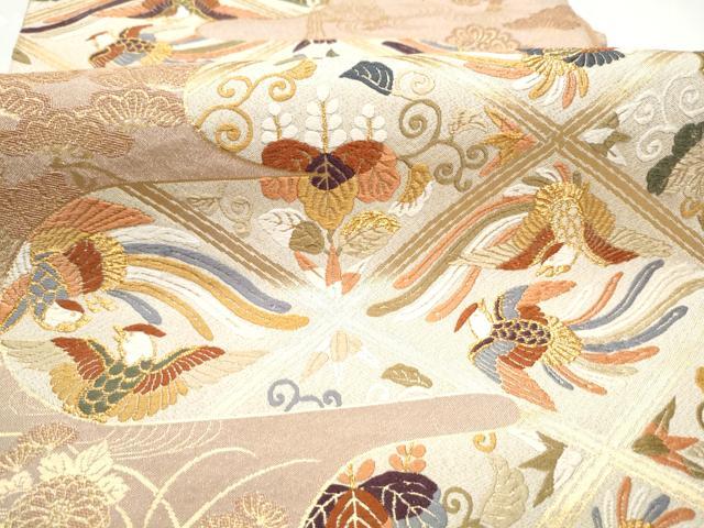 平和屋着物●六通柄袋帯　唐織　九百綴れ　慶長小袖　金糸　正絹　逸品　CABH4934hy