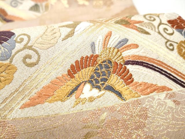 平和屋着物●六通柄袋帯　唐織　九百綴れ　慶長小袖　金糸　正絹　逸品　CABH4934hy