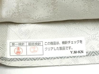 平和屋着物●太鼓柄袋帯　パッチワーク　人物文　金通し地　正絹　逸品　CABH4936hy