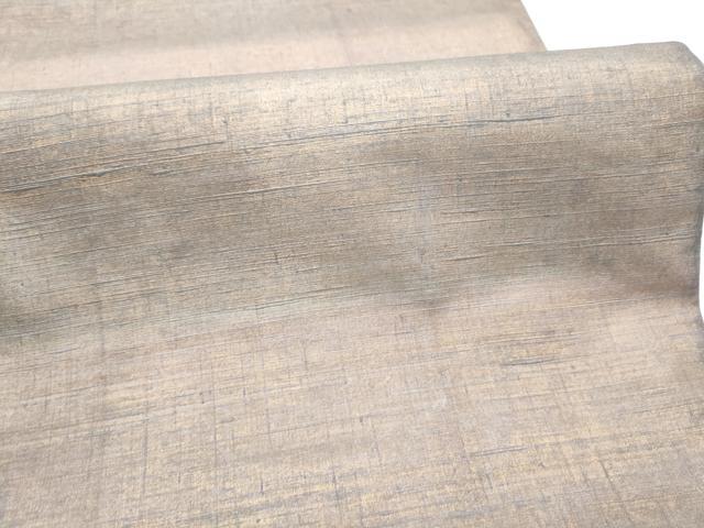 平和屋着物●全通柄袋帯　紬地　霞文　正絹　逸品　CABH4938hy