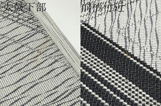 平和屋着物●両面　全通柄袋帯　幾何学文様　正絹　逸品　CABH4941hy