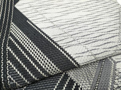 平和屋着物●両面　全通柄袋帯　幾何学文様　正絹　逸品　CABH4941hy