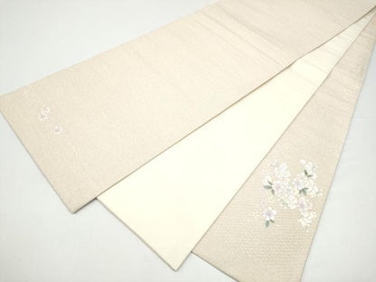 平和屋着物●太鼓柄袋帯　舞桜文　金銀彩　正絹　逸品　CABH4943hy