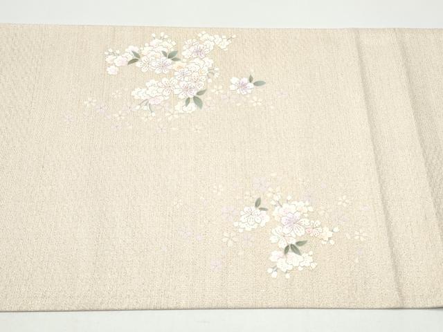 平和屋着物●太鼓柄袋帯　舞桜文　金銀彩　正絹　逸品　CABH4943hy