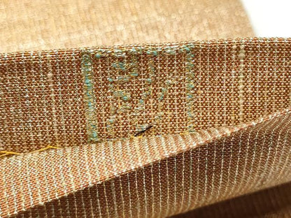 平和屋着物●桝屋高尾　(ねん金綴錦)　全通柄袋帯　段霞文　金糸　正絹　逸品　CABH4954hy