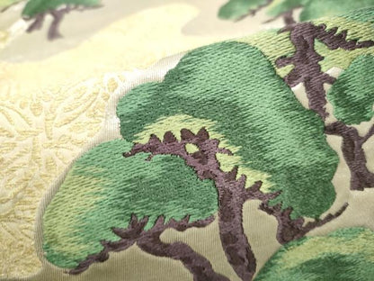 平和屋着物●本加賀友禅作家　木村雨山　六通柄袋帯　兼六瑞松　金糸　正絹　逸品　CABH4965hy
