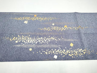 平和屋着物●金彩友禅　卓越技能者・名工・和田光正　太鼓柄袋帯　綴れ　箔散らし　金糸　正絹　逸品　CABH4968hy