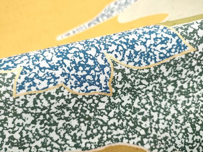 平和屋着物●染色の魔術師　染乃座・大久保玄才　そめのざ玄才　太鼓柄袋帯　紬地　幾何学文様　金彩　正絹　逸品　CABH4987hy