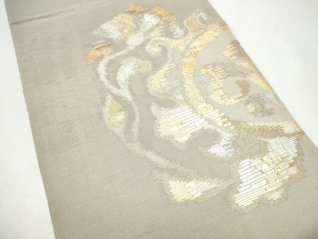 平和屋着物●太鼓柄袋帯　幾何学文様　金銀糸　正絹　逸品　CABH5003hy
