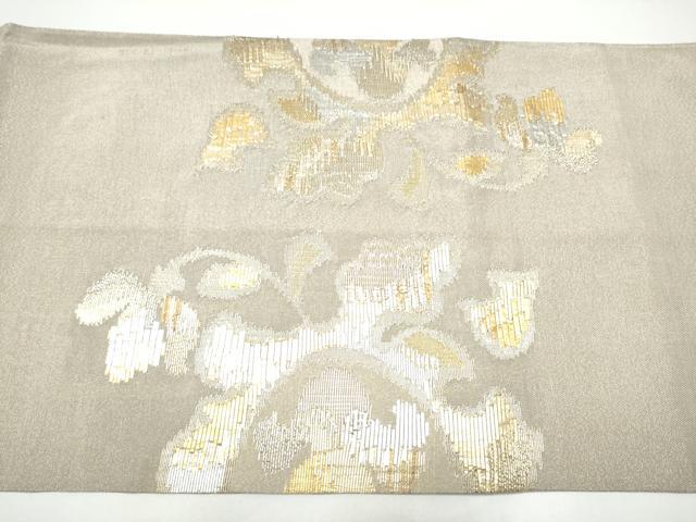 平和屋着物●太鼓柄袋帯　幾何学文様　金銀糸　正絹　逸品　CABH5003hy