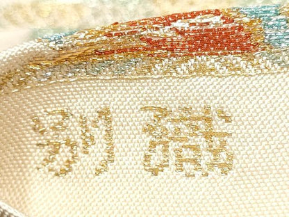 平和屋着物●六通柄　本袋帯　鴛鴦唐草文　金糸　正絹　逸品　CABH5012hy