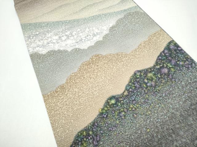 平和屋着物●両面　太鼓柄袋帯　作家物　霞文　正絹　逸品　CABH5013hy