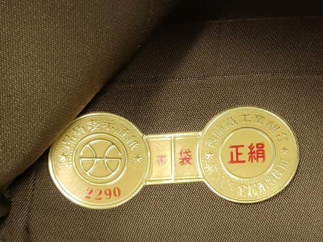 平和屋着物●西陣　河瀬満織物謹製　六通柄袋帯　幾何学文様　金糸　証紙付き　正絹　逸品　CABH5014hy