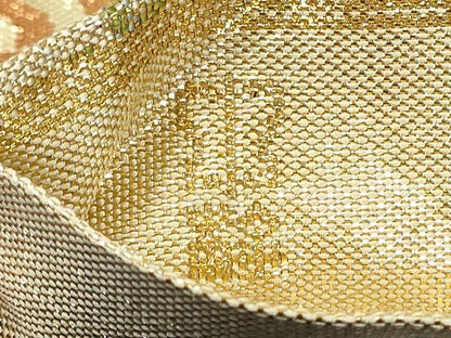 平和屋着物●西陣　川島織物　本金　六通柄袋帯　エ霞草花文　正絹　逸品　CABH5033hy