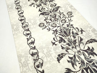 平和屋着物●六通柄袋帯　花唐草文　金彩　正絹　逸品　CABH5038hy