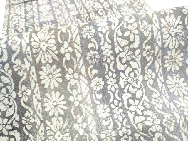 平和屋着物●全通柄袋帯　花間道　金通し地　正絹　逸品　CABH5049hy