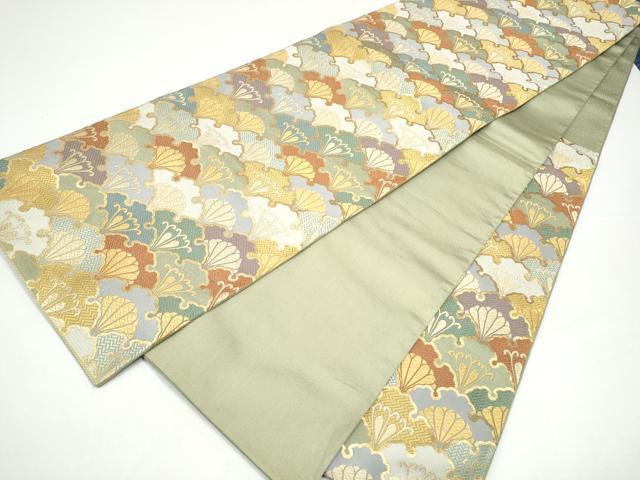 平和屋着物●六通柄袋帯　唐織　大和錦　金糸　正絹　逸品　CABH5062hy