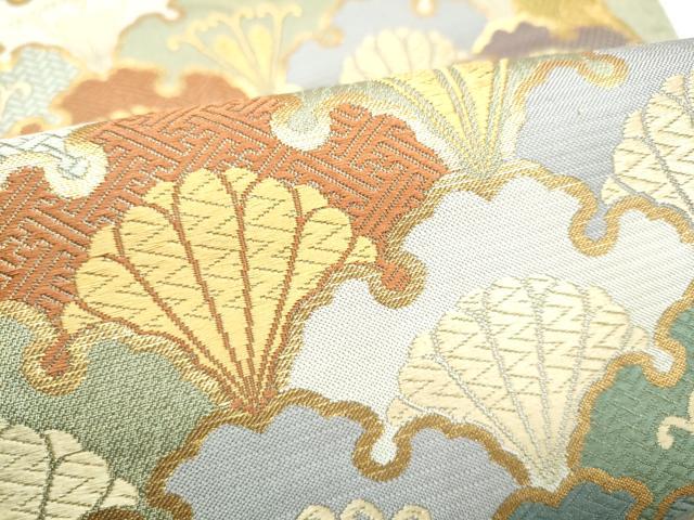 平和屋着物●六通柄袋帯　唐織　大和錦　金糸　正絹　逸品　CABH5062hy